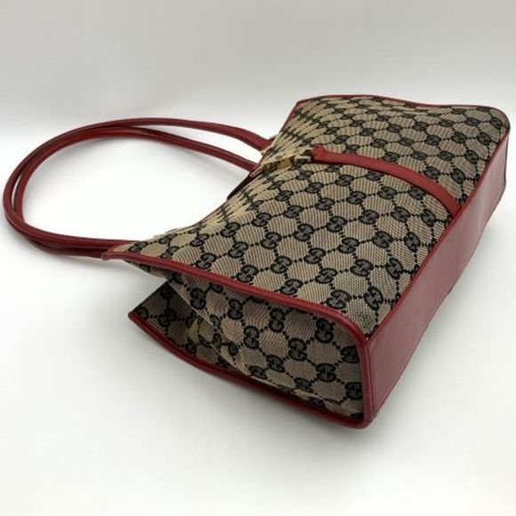 Gucci Jackie Brown Canvas Handbag (Pre-Owned) - Picture 8 of 8